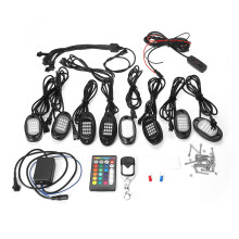 Uusi 8 kappaleen alavala RGB LED kiviä valot neon 8Pods LED-valo Off-Road UTE ATV vene