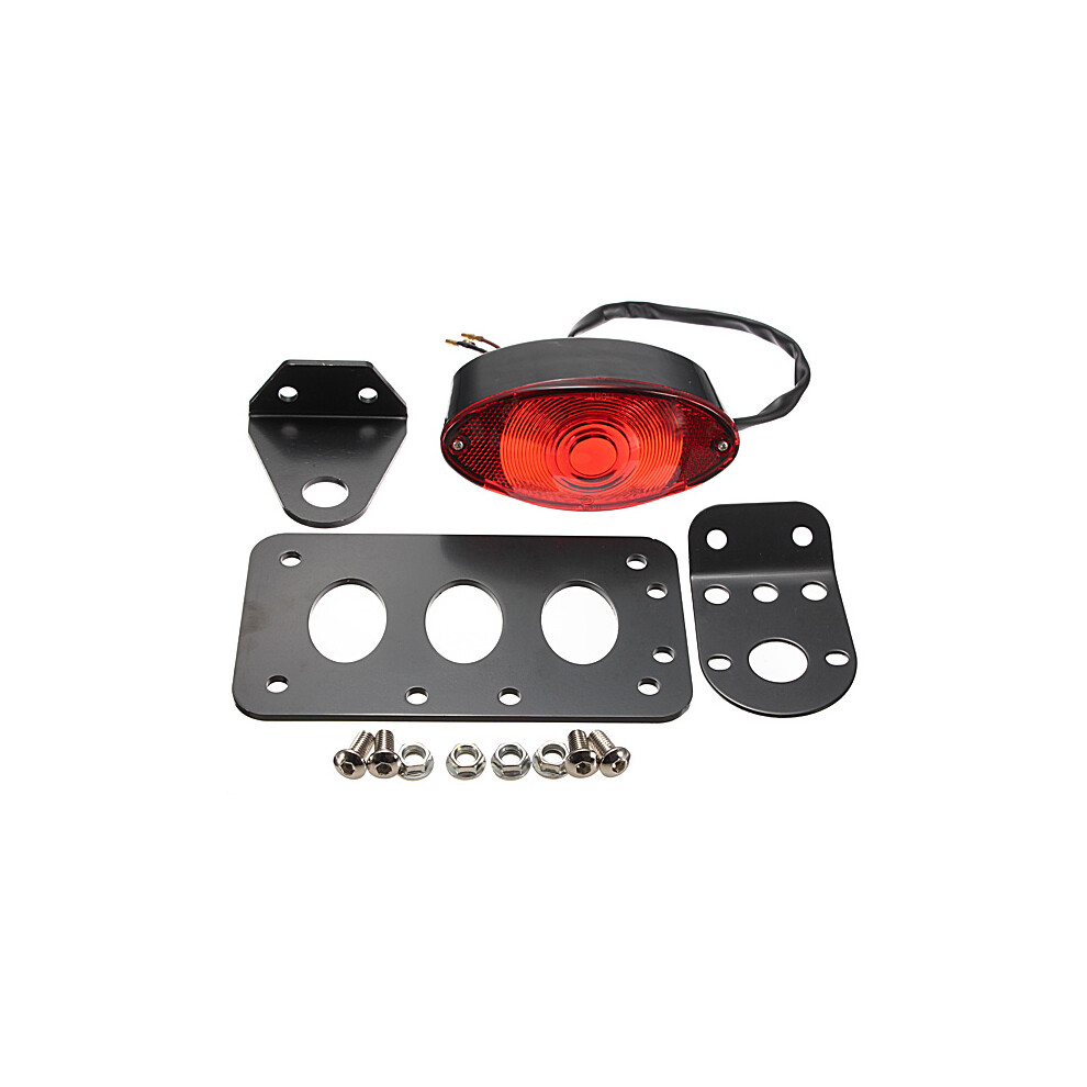 New 12V Side-Mount License Plate Frame Bracket Tail For Harley Light 762179087625