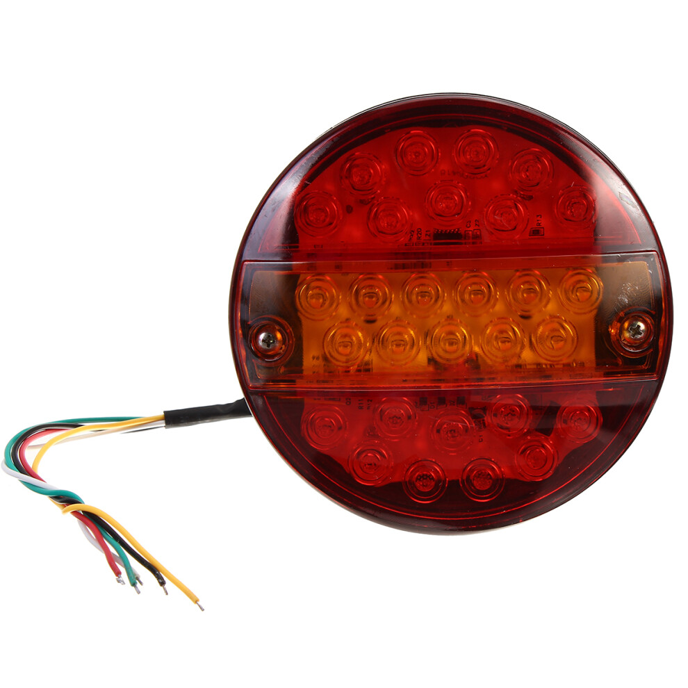 New 4Pcs12v Led Tail Hamburger Rear Lamp Stop Indicator Brake 4 Function Light 762179087601