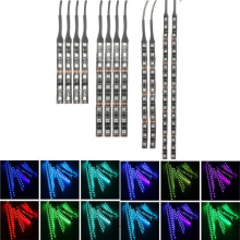 Neue 12 Stück 18 Farben Atmosphären RGB SMD 5050 LED Lichtleiste Flexible Motorrad