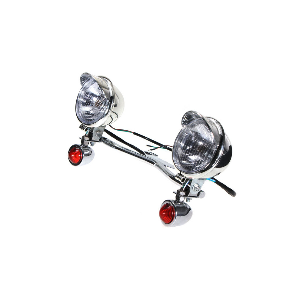New Turn Spot T Bar Passing Lamp For Harley Davidson Honda Kawasaki Vulcan Light 762179096184