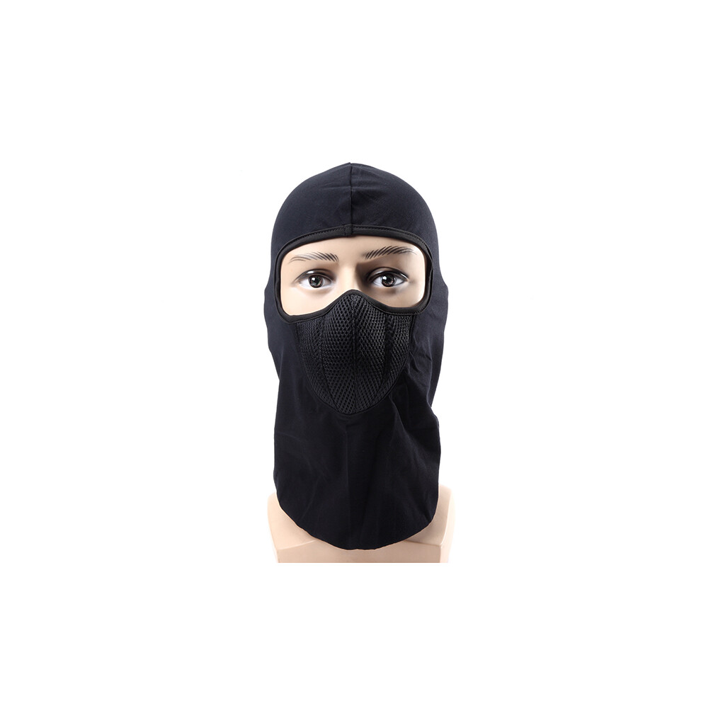 Cs Winter Warm Skiing Mask Outdoor Riding Windproof Cap Motorcycle Hood Black 762179053439