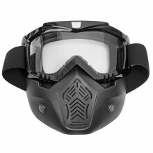 Novo Capacete de Motocicleta Máscara Facial Escudo à Prova de Vento Óculos Destacáveis 8 Cores