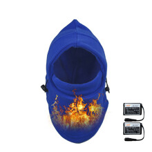 Nuovo MASCHERINA ELETTRICA RISCALDATA PER MOTO CS WARMSPACE Protezione Invernale Scaldacollo Antipolvere Antivento Cappello