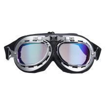 Nieuwe Retro Helm Goggles Motorfiets Scooter Fietsen Rijbril Glaswerk