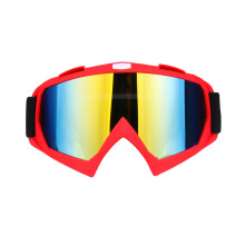 Nieuwe Skibril Snowboard Ski Oogbescherming Anti-Uv Brillen Voor Motorcross Rode Lens