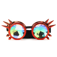 Neue Retro Kaleidoskop Sonnenbrille Schweißen Runde Mode Einzigartige Schutzbrille Punk Augenmode