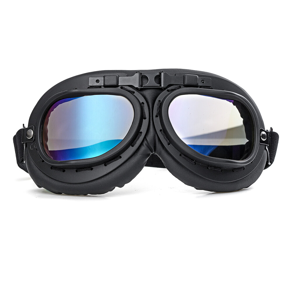 Windproof Vintage Helmet Goggles Motorcycle Scooter Atv Cycling Riding Eyewear Glasses 762179045427