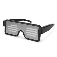 Neue 8 Modelle LED Partybrillen Goggles Futuristische Augenschutz Flachkopf-Form Rahmen Gespiegelt 5 Farben