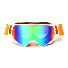 Nieuwe Motocross Bril Off Road ATV Fiets Helm Oogbescherming Anti-Uv Oranje Frame