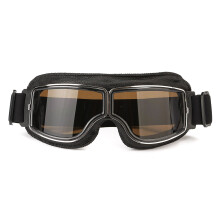 Nieuwe Helm Leren Goggles Anti-Uv Beschermende Bril Eyewear Motorfiets Fiets Scooter