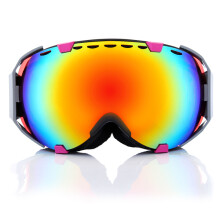 Neue Motorrad Profi Sphärische Dual Rote Linse Snowboard Ski Brille Anti-Beschlag UV Brille