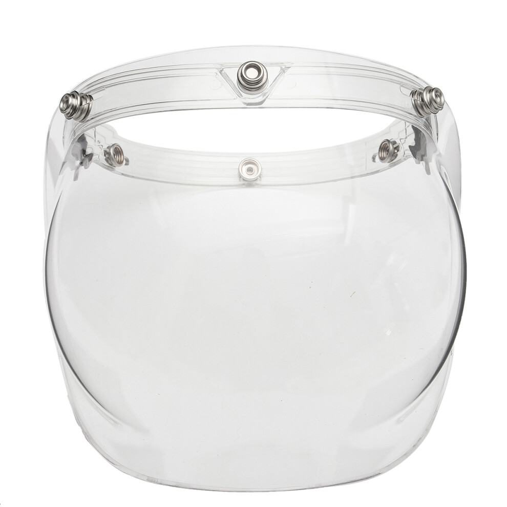 Bubble Shield Face Mask Clear Visor & Base For Vintage Open Face Helmet 192090583508
