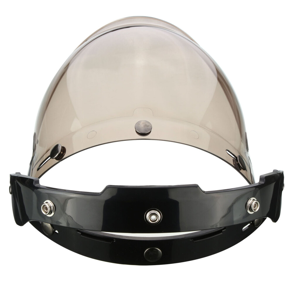 New 3-Snap Button Bubble Visor Flip Up Wind Face Shield Lens For Motorcycle Helmet 3 Color 762179067085