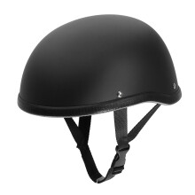 Casco de motocicleta nuevo casco vintage de media cara negro mate
