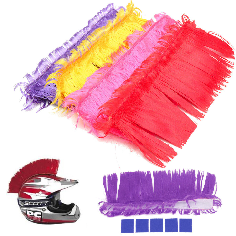 Helmet Mohawk Hair Punk Hair For Motorcycle Helmets Ski Snowboard Paintball Race 762179043676