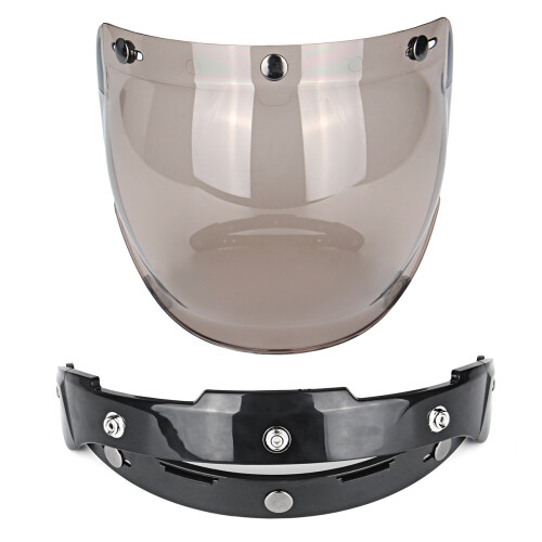 Neuer Open Face Motorradhelm mit Bubble-Visierlinse