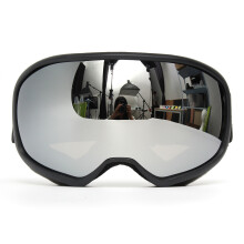 Neue Schneemobil-Ski-Goggles Doppel-Objektiv Anti-Beschlag UV Snowboard Schnee Sport Schwarz