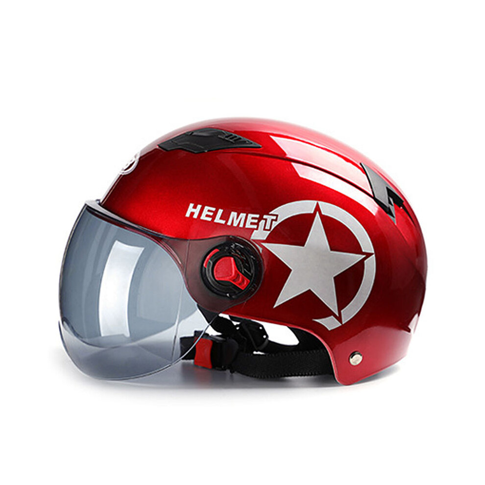 New Byb Motorcycle Helmet Scooter Bike Open Face Half Baseball Cap Anti-Uv Safety Hard Hat 762179082026