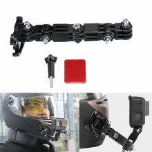 Neuer Klebe-Vollgesichtshelm Front-Kinnhalter für Sjcam/Antshares/Gopro Hero 6 5 4 3 Actionkamera