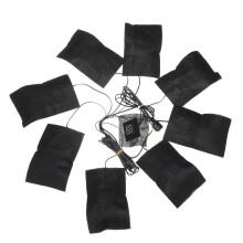Nieuwe 8-in-1 USB 5-instelling Kledingverwarmingskussens Verstelbare Temperatuur Thermische Kleding Jas Elektrisch