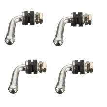Nieuwe 4pcs Bandventielstam 90 Graden Hoek Bout in 512 Chroom Metaal Hoge Druk