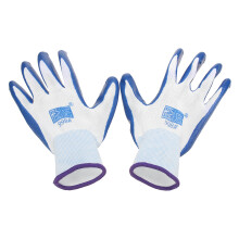 Neue 12 Paar Sicherheitsarbeits-Handschuhe Gartenbau Bauarbeiter Mechaniker Gummi Nitril-beschichtetes Nylon