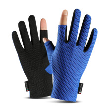 Neue 2 Schnittfinger Anti-Rutsch Eis-Seide Angel Motorrad Roller Handschuhe Wasserdicht Atmungsaktiv