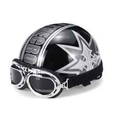 Nuevo casco de media cara en 4 colores seguridad retro universal para adultos vehículos eléctricos motocicletas hombres y mujeres con gafas