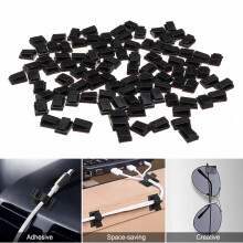 Novo conjunto de 100PCS de fivela de cabo de câmara de bordo fio de 30CM fita adesiva para fixação em assento de motocicleta.