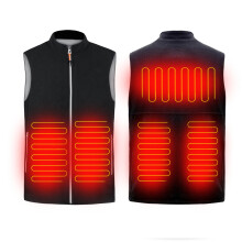 Chaleco eléctrico calefactable 45-55 USB con calefacción por infrarrojos chaqueta de invierno para exteriores ropa térmica chaleco abrigador