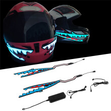 Neue Shark Style Motorradhelm Lichtstreifen LED Nacht-Signallichtstreifen leuchtend