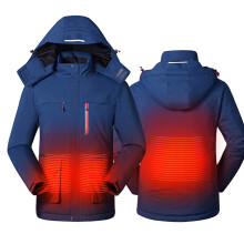 Novo Casaco Hoodie Eléctrico Lavável com Aquecimento USB Inteligente para o Inverno