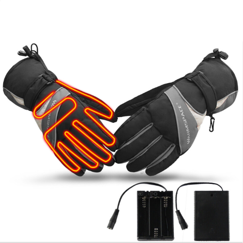 New Electric Heated Winter Warm Gloves Motorcycle Motorbike Windproof Waterproof Ski 762179079385
