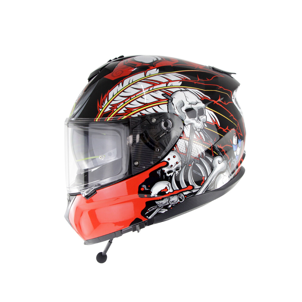 Soman Sm961 Bluetooth Full Helmet Motorcycle Racing Double Lens Riding Safety Ece 6900062068854