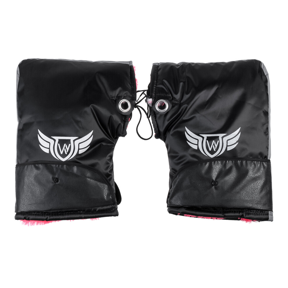 Waterproof Motorcycle Handlebar Muffs Gloves Winter Cold-Proof Thick Scooter Warmer 791327642898