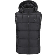 Chaleco con calefacción eléctrica de 25-45 C chaleco con capucha abrigo de invierno calentador ropa con carga USB