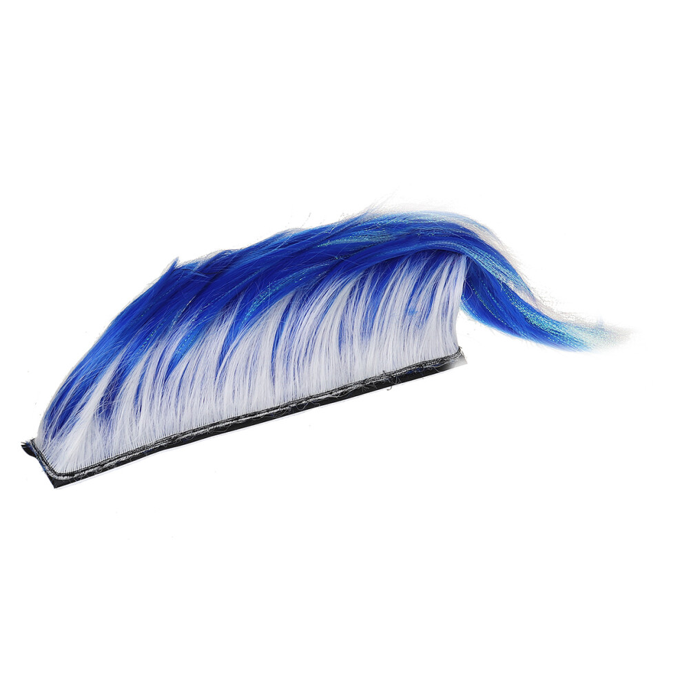 Diy Helmet Mohawk Hair Punk Hair Colorful Modeling Wig For Motorcycle Blue/Red/Light 762179047162