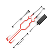 New 2 Pcs 3V Waterproof Helmet Motorcycle Light Riding Signal EL Strip Flashing LED Durable Kit Bar DIY