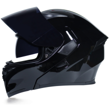 Casco de motocicleta para hombre y mujer JIEKAI ABS protección contra impactos con doble lente de cara completa