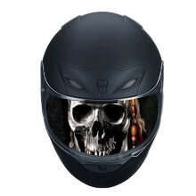 Kit de Decoração DIY para Adesivos de Viseira de Lente de Capacete de Corrida de Motocicleta Destacável