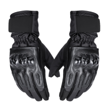 Motorfiets Touchscreen Volledige Vinger Handschoenen Buiten Antislip Winter Warm Waterdicht Sport Zwart