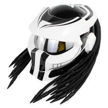 Casco de motocicleta SOMAN Hunter negro con luz láser personalizada lente antiniebla casco completo casco de moto casco de motocicleta