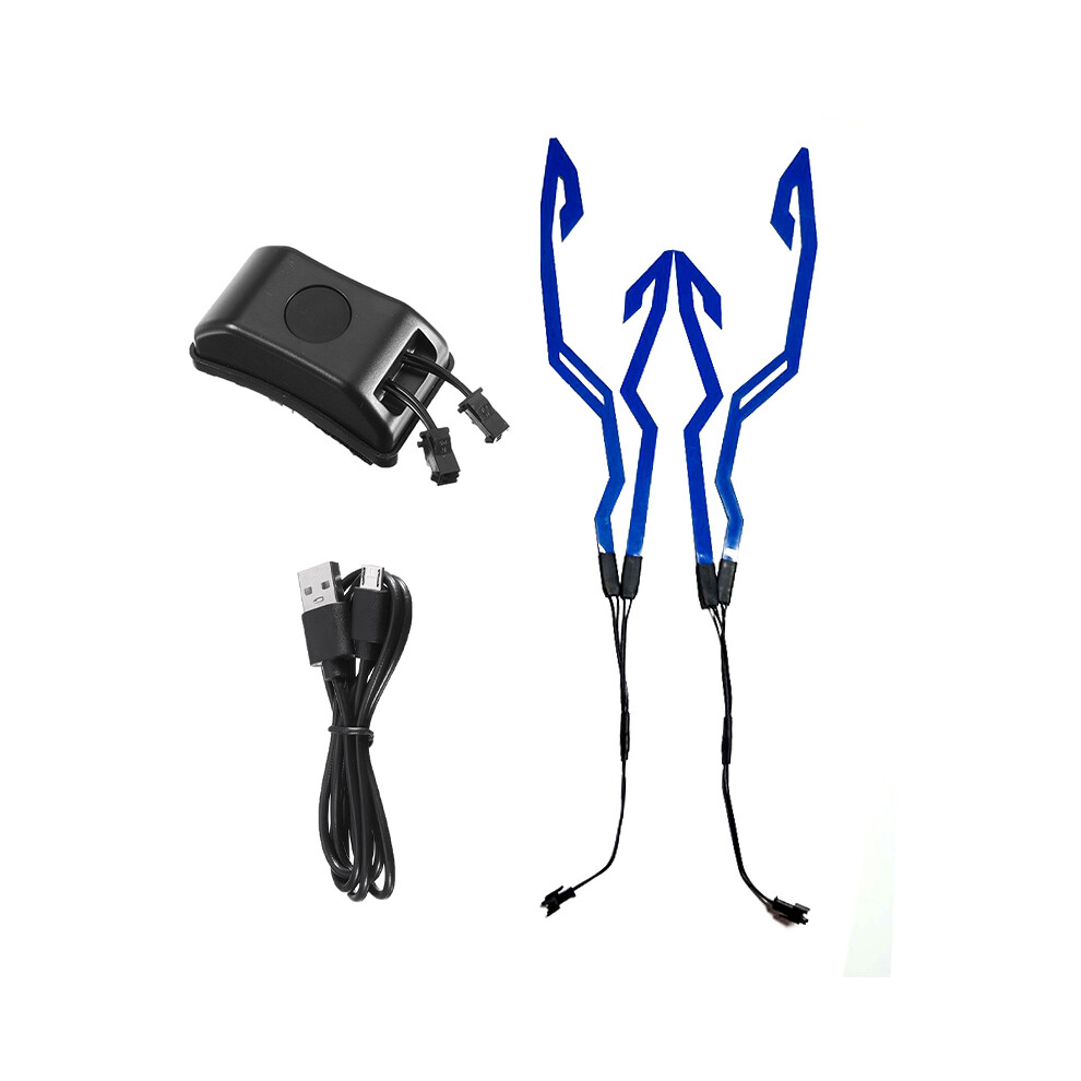 New Rechargeable Motorcycle Helmet Led Usb Power Signal Flashing Strip Luminous Sticker Universal Strip Waterproof Light 762179070870