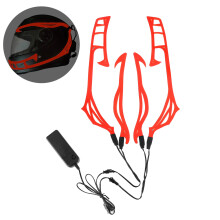 Neue Motorradhelm-Signallicht-Blitzstreifen-LED-Lampe Leuchtaufkleber Universal