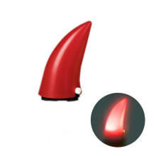 Neuer Motorrad leuchtender Helm Horn Kopfbedeckung Zubehör Gummi mit Saugnäpfen