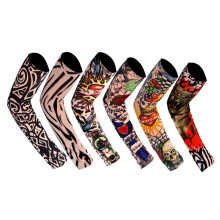 Nuevos 6PCS Unisex Tatuaje Temporal Manga de Nailon Brazo Guay Protección Solar UV Medias