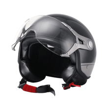 Casco de bicicleta eléctrica negro New Youpin cascos de motocicleta viseras de cara abierta para hombres y mujeres verano scooter moto cas