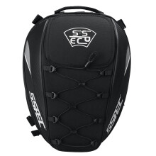 Nuovo SSPEC Borsa da Moto Posteriore Alta Capacità Zaino a Spalla per Motociclista Borsa per Sella Posteriore Borsa per Casco Impermeabile Multif