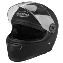 Nuevo casco de cara completa antivaho para motocicleta de calle con pañuelo para el cuello de cuatro estaciones visor y ventilación